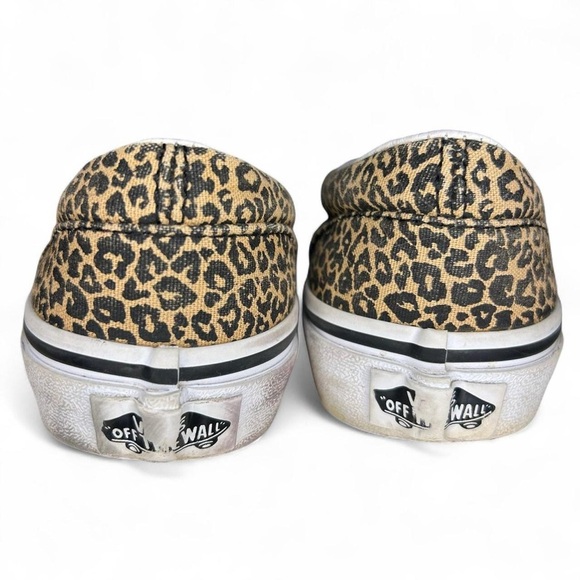 Girls Cheetah Print Vans – Size 1.5 – Skater Style - Picture 7 of 8